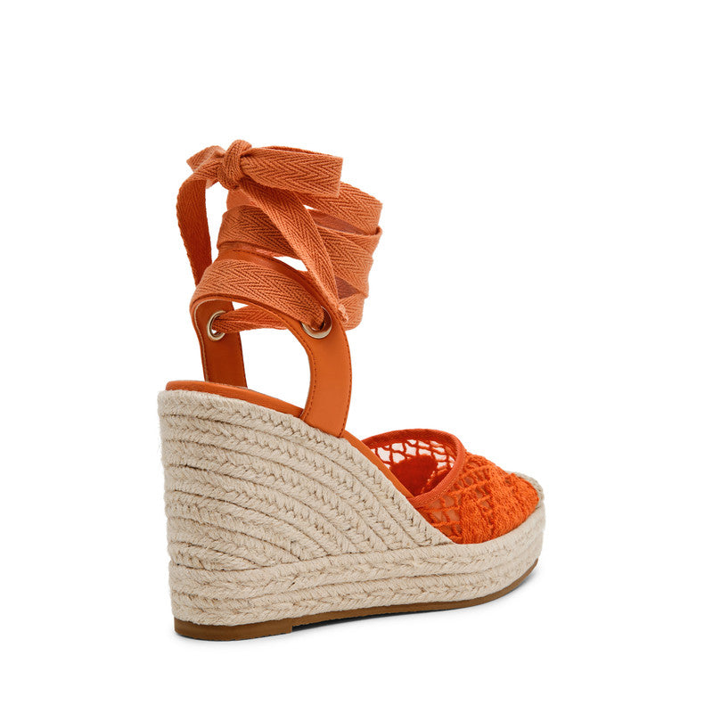Osborn Dark Orange Women's Wedge Sandals - view 2