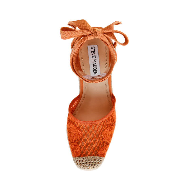 Osborn Dark Orange Women's Wedge Sandals - view 6