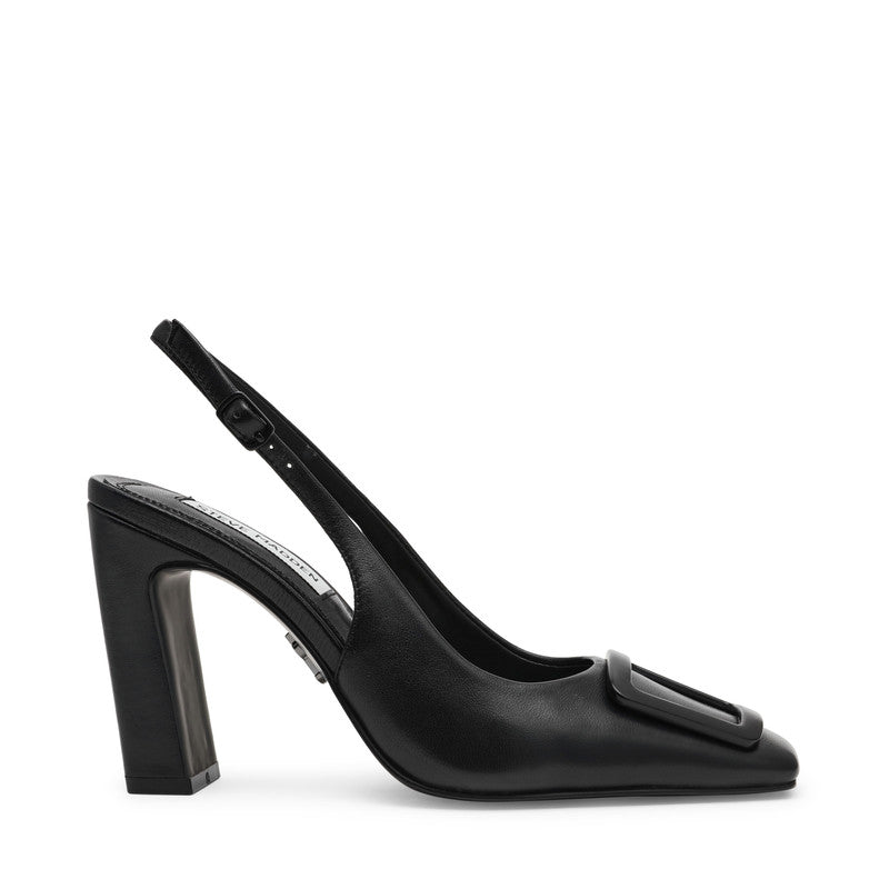 Parisian Women's Black Leather Heels
