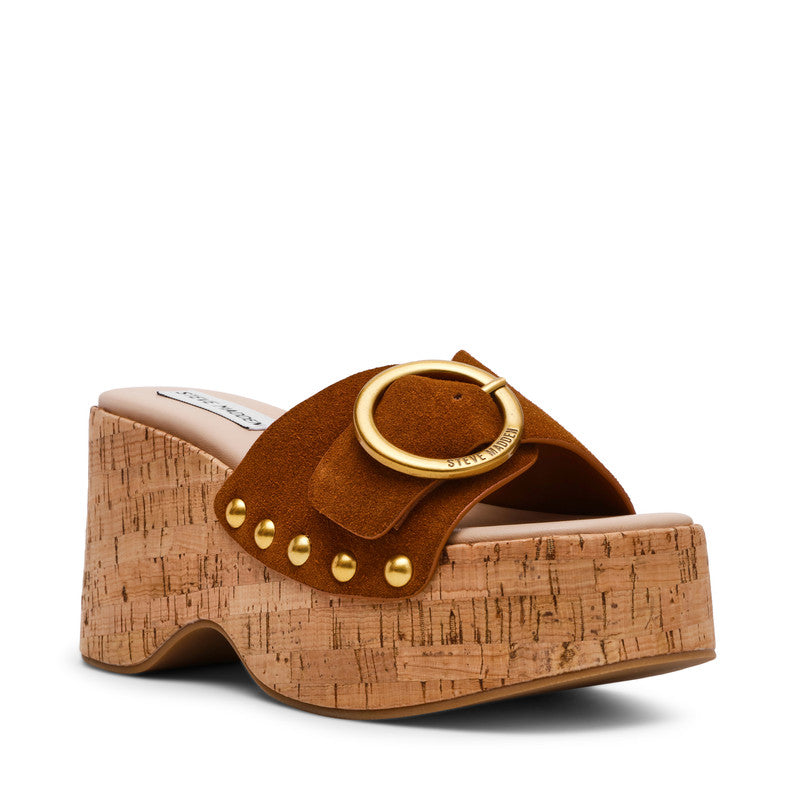 Steve Madden Pedestal Brown Women's Wedge Sandals, featured product view