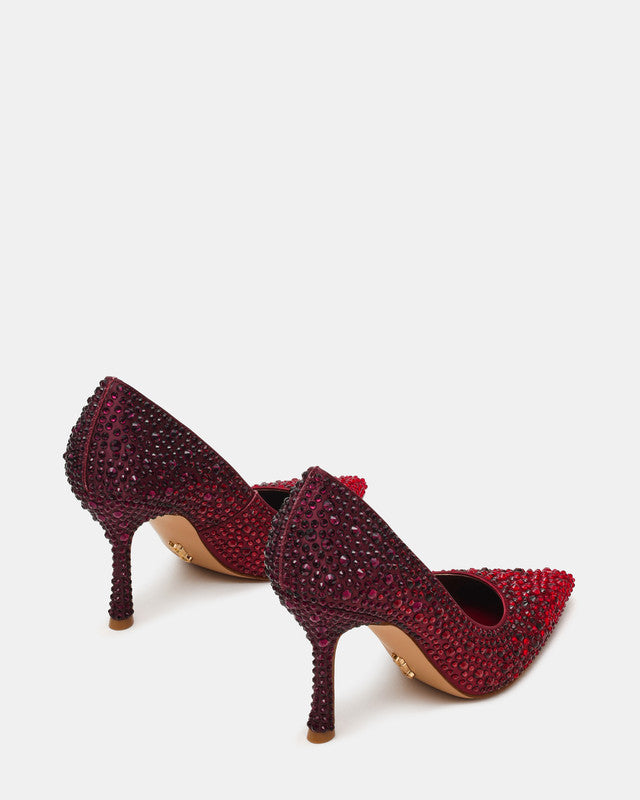 Steve Madden Reframe Women's Wine Pumps - pair rear three-quarter view