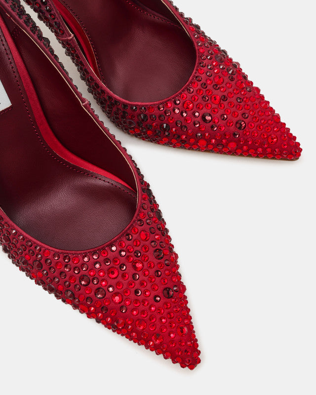 Steve Madden Reframe Women's Wine Pumps - toe detail close-up - view 3