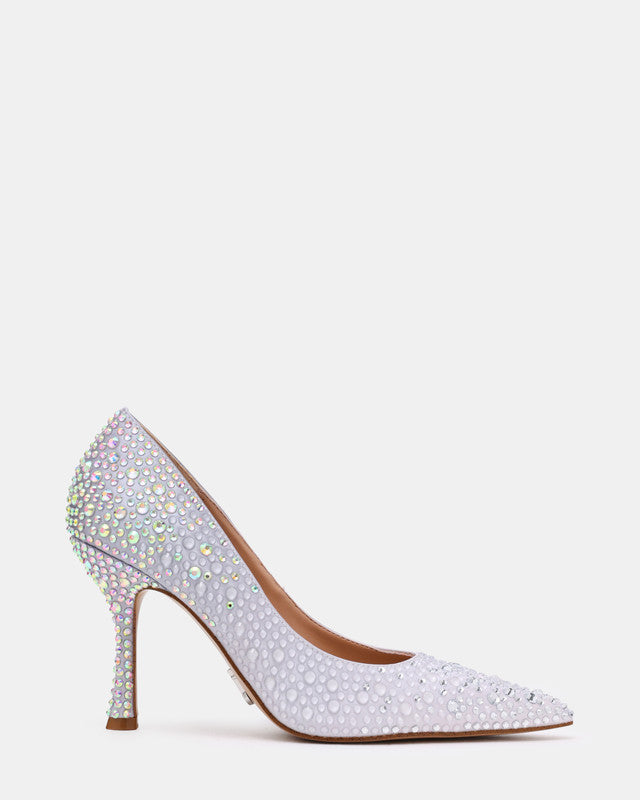 Steve Madden Reframe Women's Silver Pumps - side profile