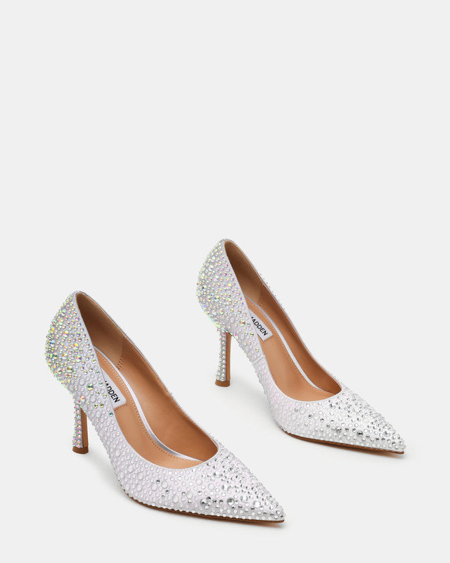 Steve Madden Reframe Women's Silver Pumps - pair view