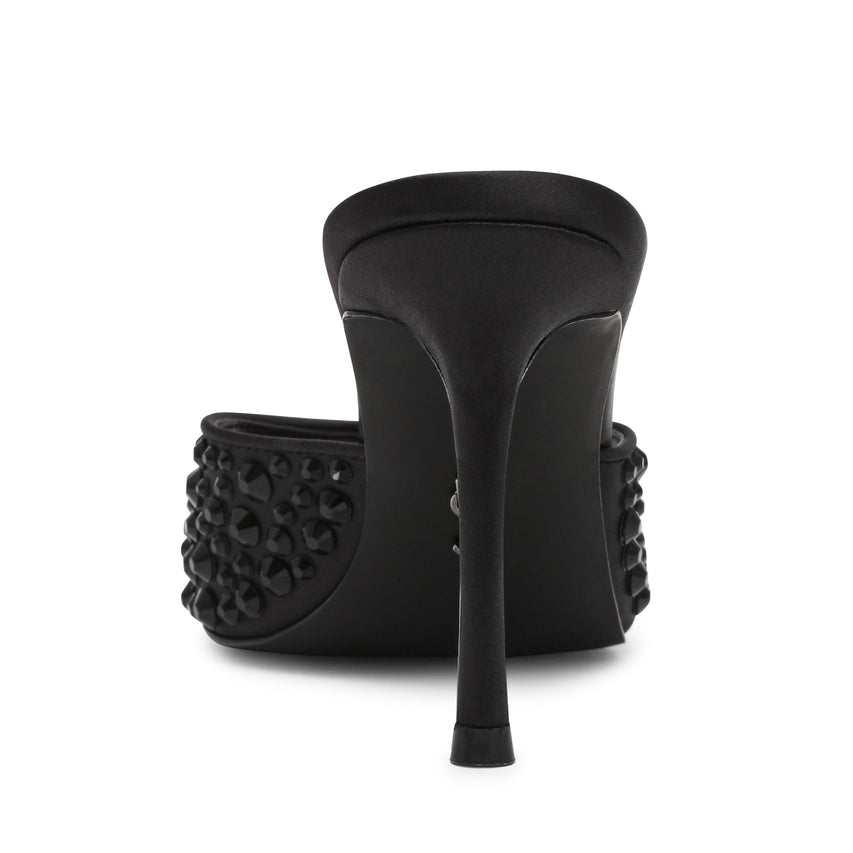 Steve Madden Rollout-R women's black statement heels, product view 2