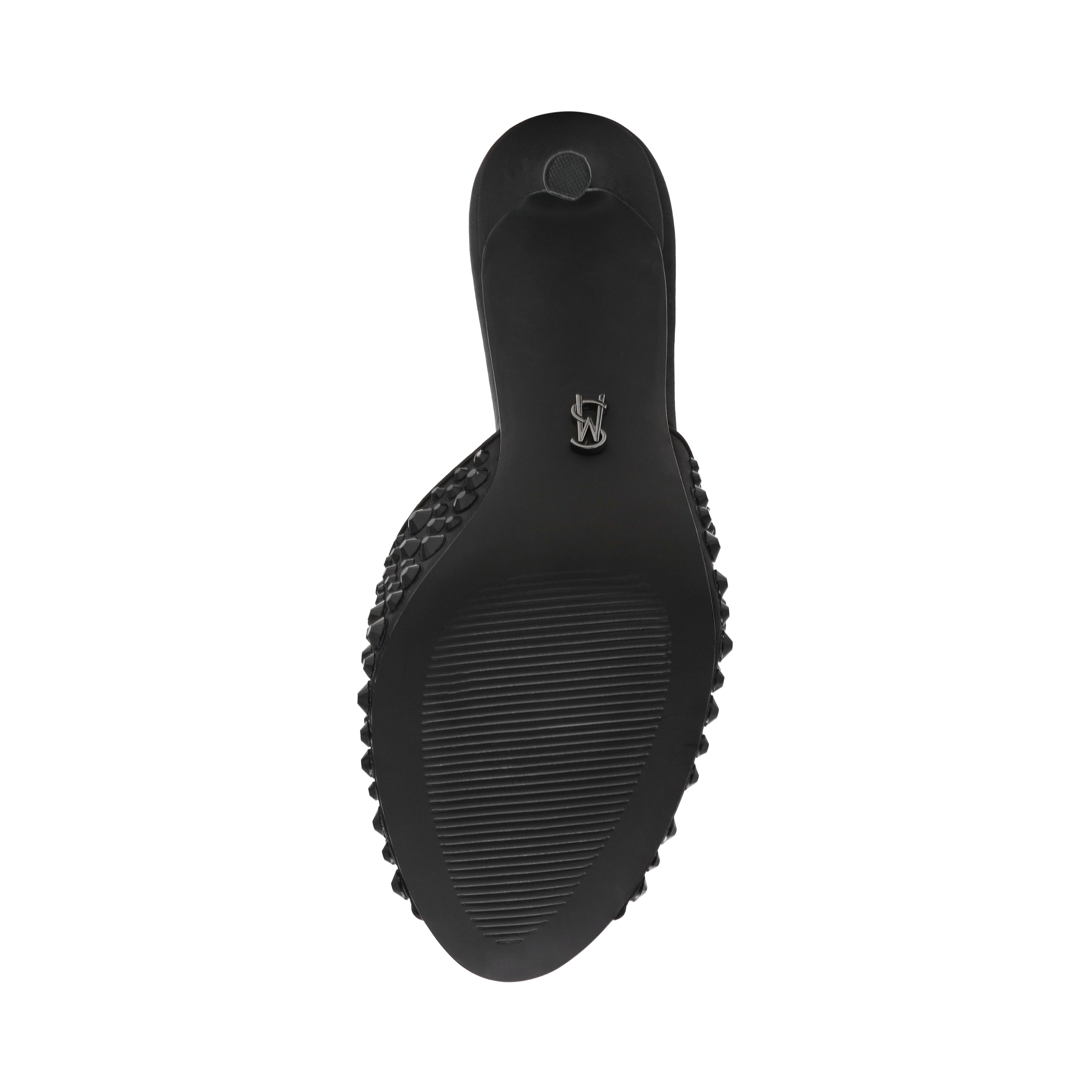 Steve Madden Rollout-R black statement heeled sandals, product view 5