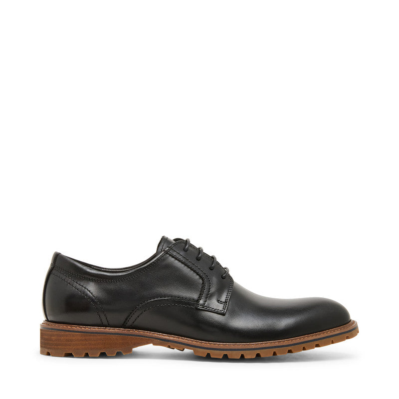 Steve Madden Rooken Men's Black Formal Shoes - outer side profile - view 3