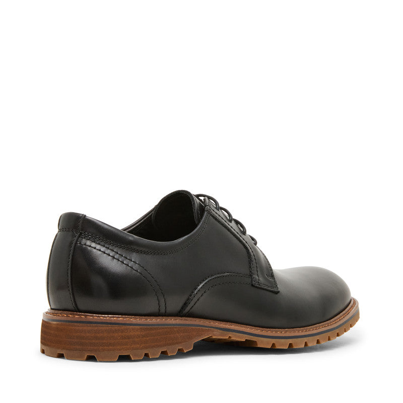 Steve Madden Rooken Men's Black Formal Shoes - rear three-quarter view