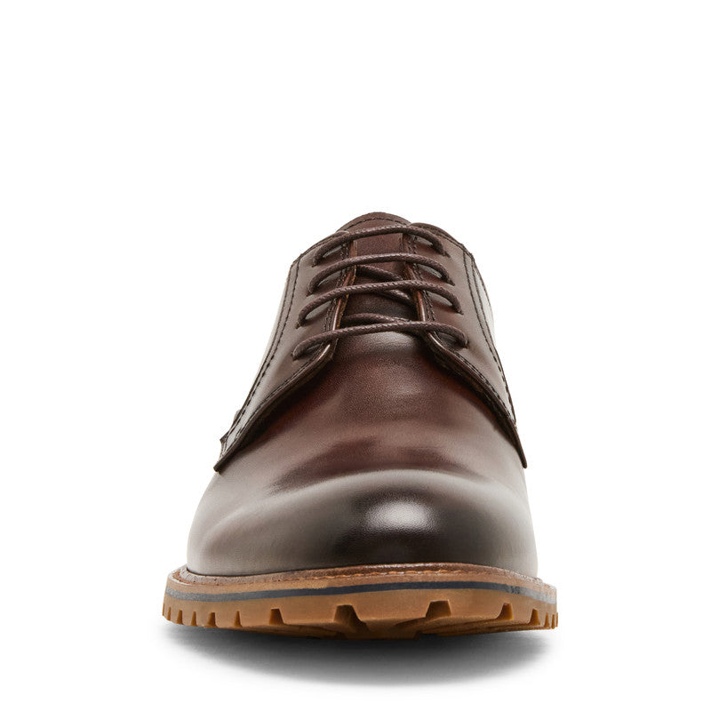 Steve Madden Rooken Men's Brown Moccasins - front view