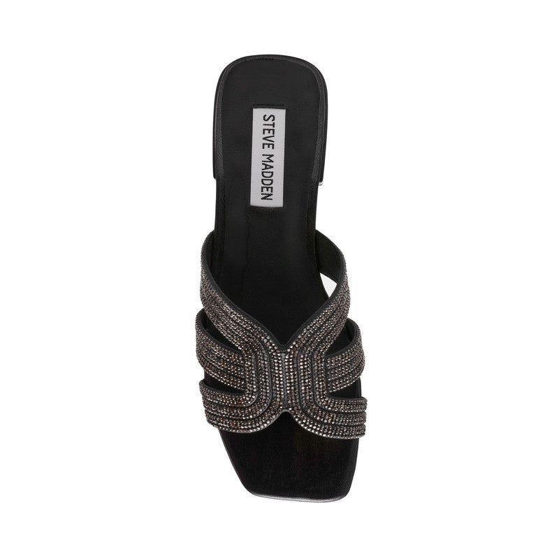 Sequel Black Women's Flat-Evening Sandals - view 6