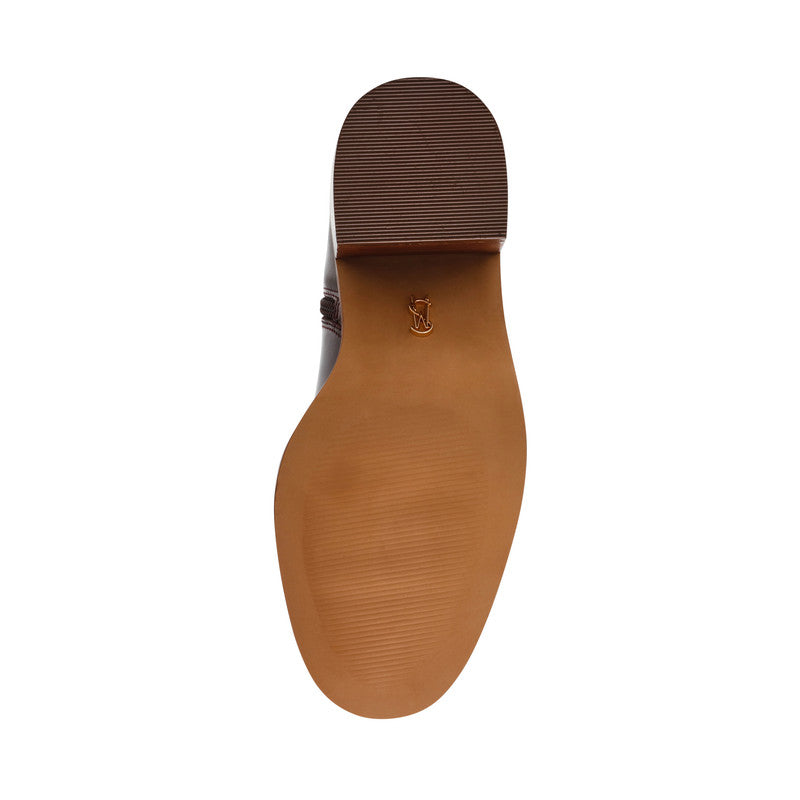 Slender Women's Brown Leather Ankle Boots - view 5