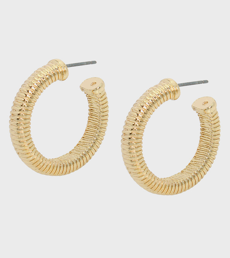 OMEGA SMALL HOOP GOLD JEWELLERY