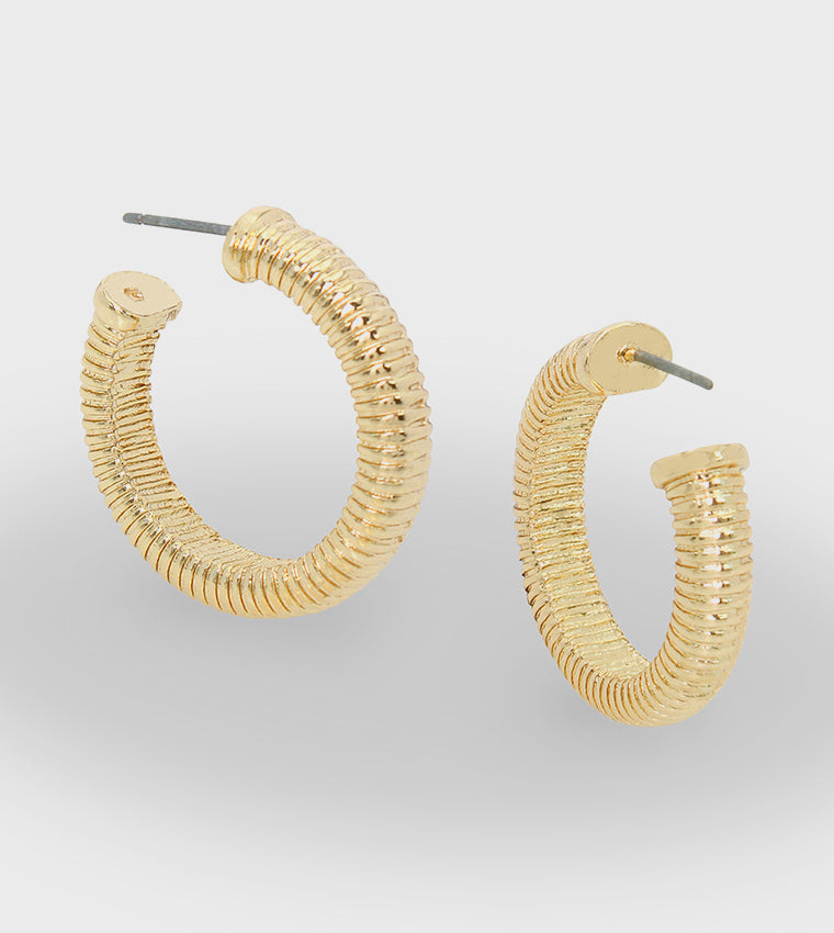 OMEGA SMALL HOOP GOLD JEWELLERY