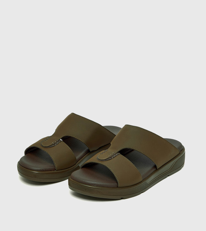 Green Men's Comfort Sandals - view 4
