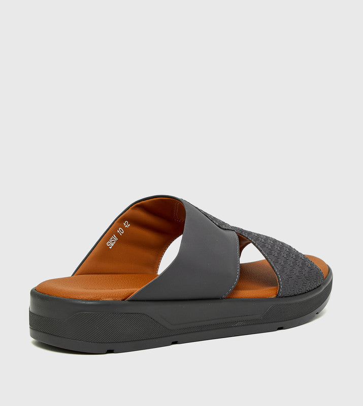 Grey Men's Comfort Sandals - view 3