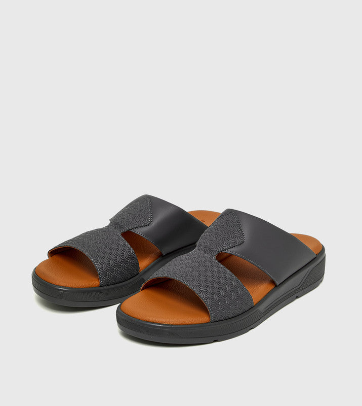 Grey Men's Comfort Sandals - view 4