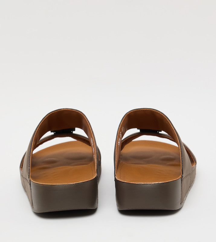 SNOL Brown Men's Comfort Sandals - view 6