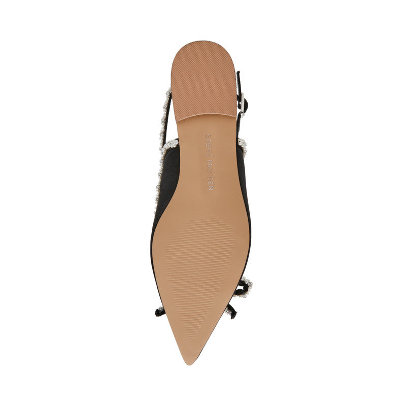 Steve Madden Solange Women's Black Flat Sandals - outsole view
