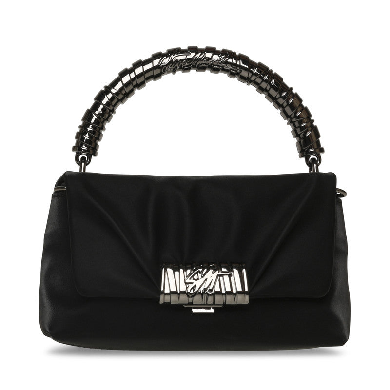 Baprile Women's Black/Gold Satchel Bag