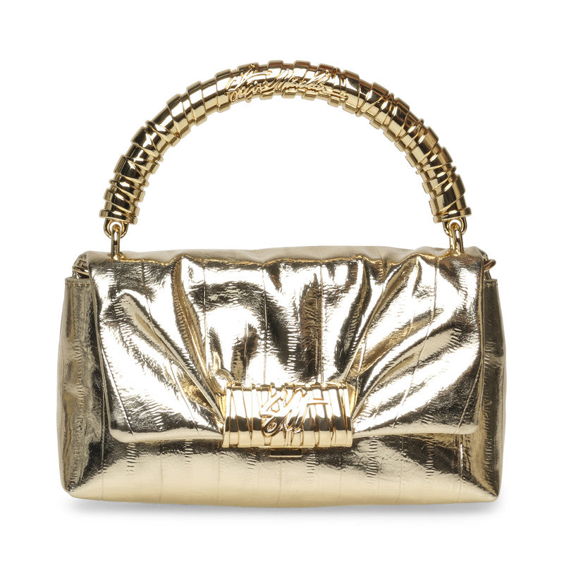 Baprile Women's Gold Satchel Bag