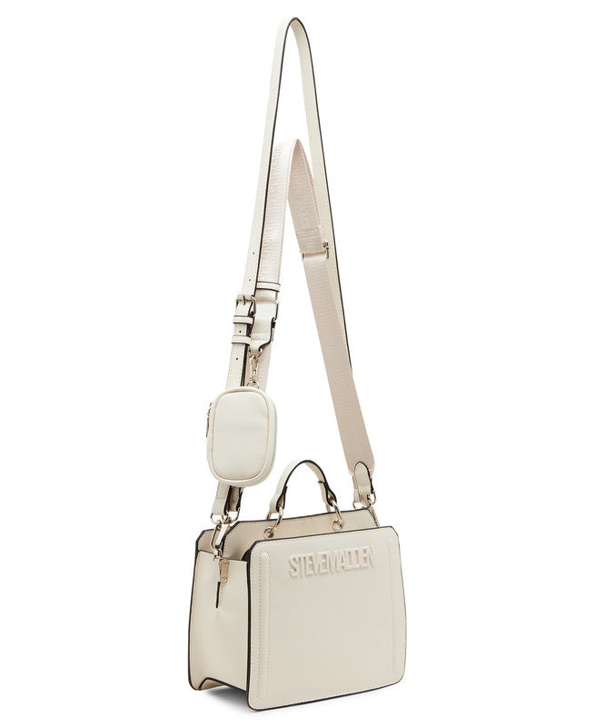 Bevelyn Mini Women's Vanilla Satchel Bag – Steve Madden, view 4