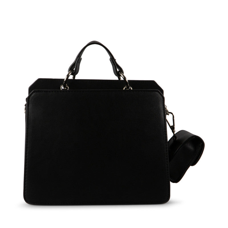 Bevelyn Mini Women's Black Satchel Bag – Steve Madden, view 3