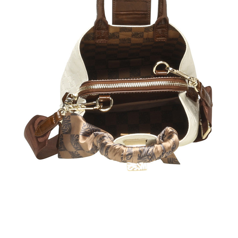Bmirel-L Bone & Multi Women's Satchel Bag BONE/MULTI - view 4