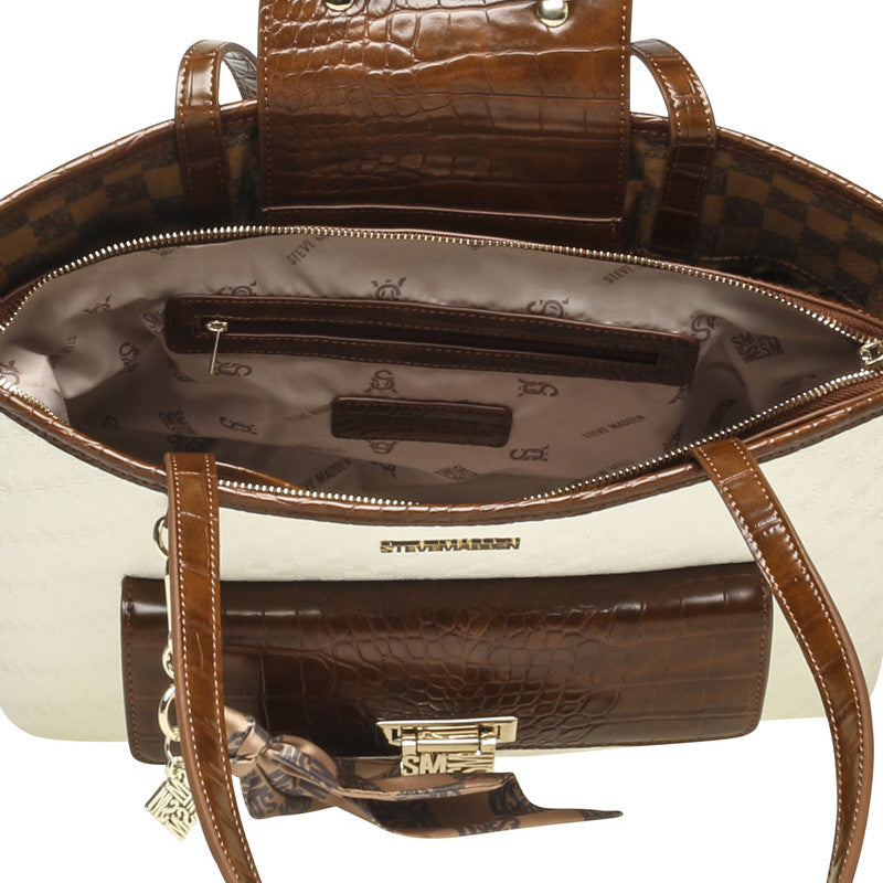 Brene-L Bone & Multi Women's Tote Bag BONE/MULTI - view 4
