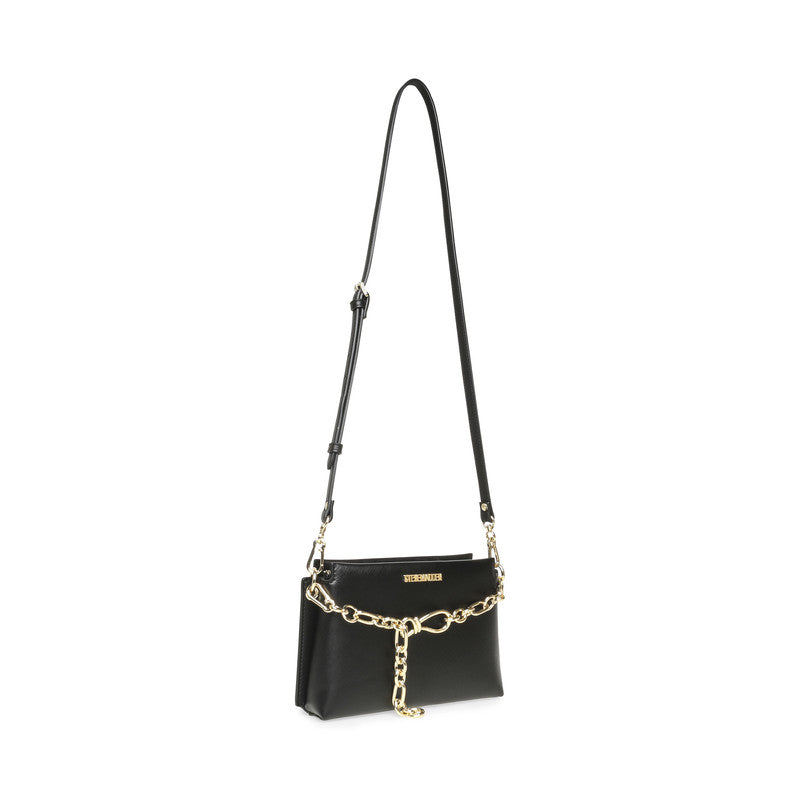 Bross Women's Black/Gold Crossbody Bag