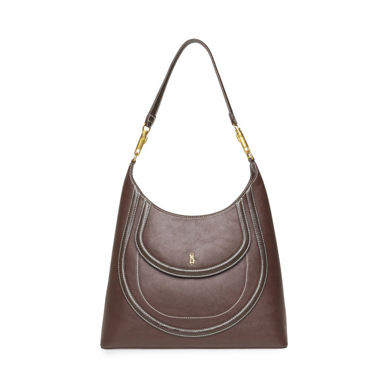 Bsalus Women's Choc/Gold Hobo Bag – Steve Madden