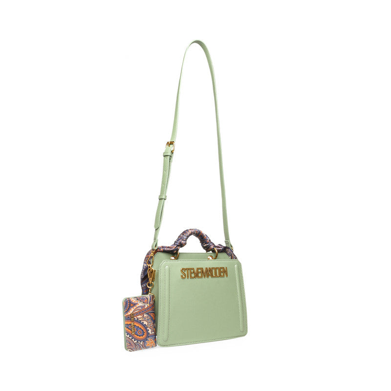 Bevlynn Women's Oil Green Satchel Bag – Steve Madden, view 4