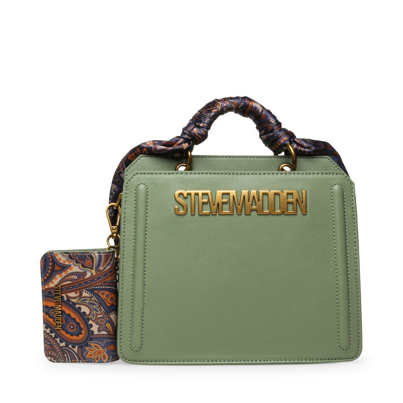 Bevlynn Women's Oil Green Satchel Bag – Steve Madden