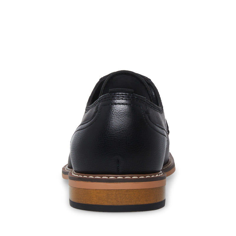 Steve Madden Ajapp Men's Black Lace-Up Shoes - rear view
