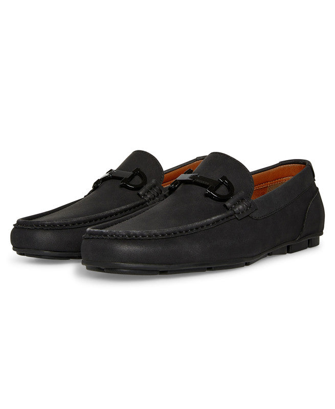 M-Snappz Men's Black Loafers & Mocassins