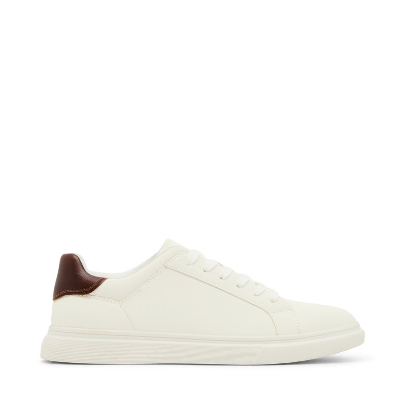 Steve Madden Mpeter Men's White Lace-Up Shoes - side profile - view 4