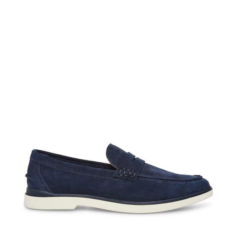 Charley Navy Suede Loafers – Steve Madden, view 3