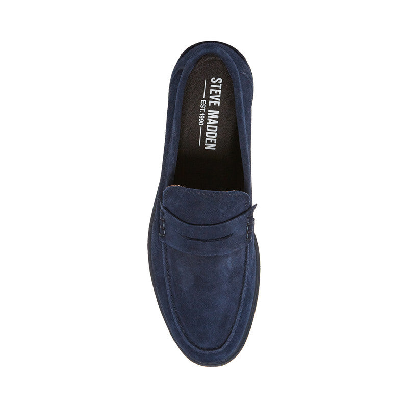 Charley Navy Suede Loafers – Steve Madden, view 6