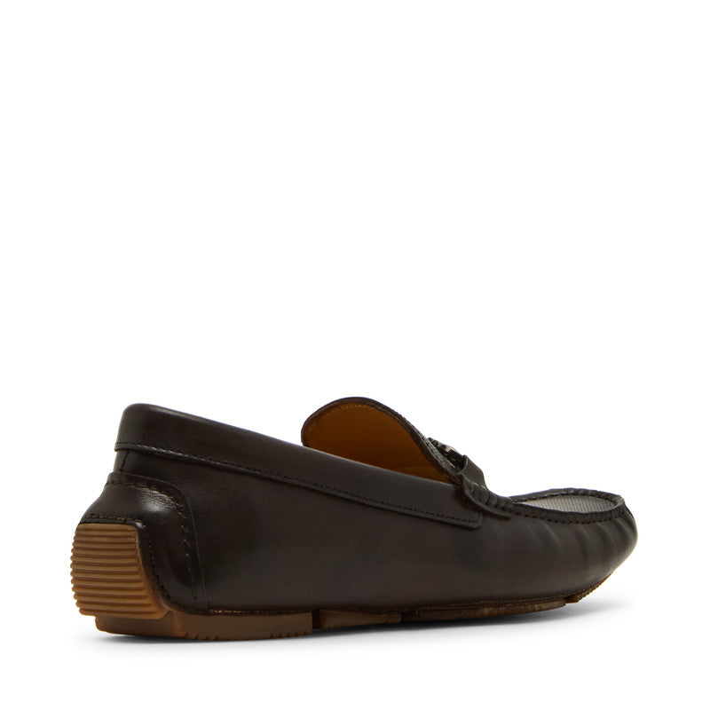 Steve Madden Ezekiel men's brown slip-ons, side view