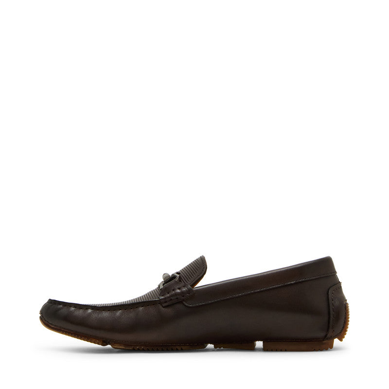 Steve Madden Ezekiel men's brown slip-ons, sole view