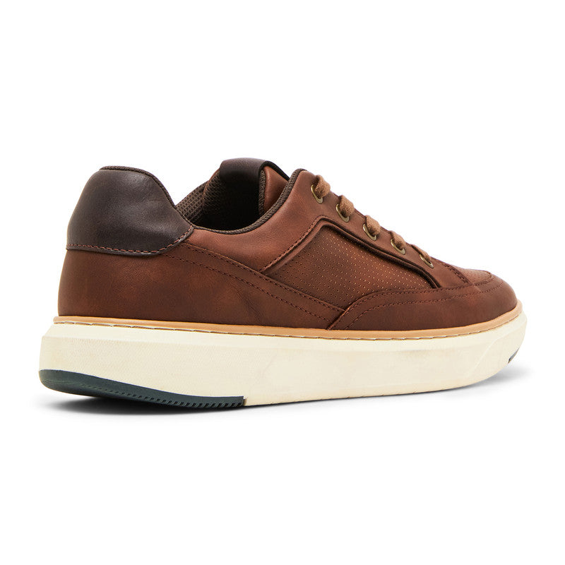 Steve Madden Mparcel Men's Cognac Lace-Up Shoes - rear three-quarter view