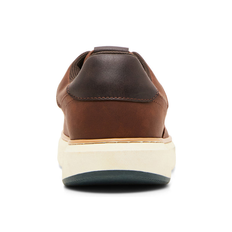 Steve Madden Mparcel Men's Cognac Lace-Up Shoes - rear view