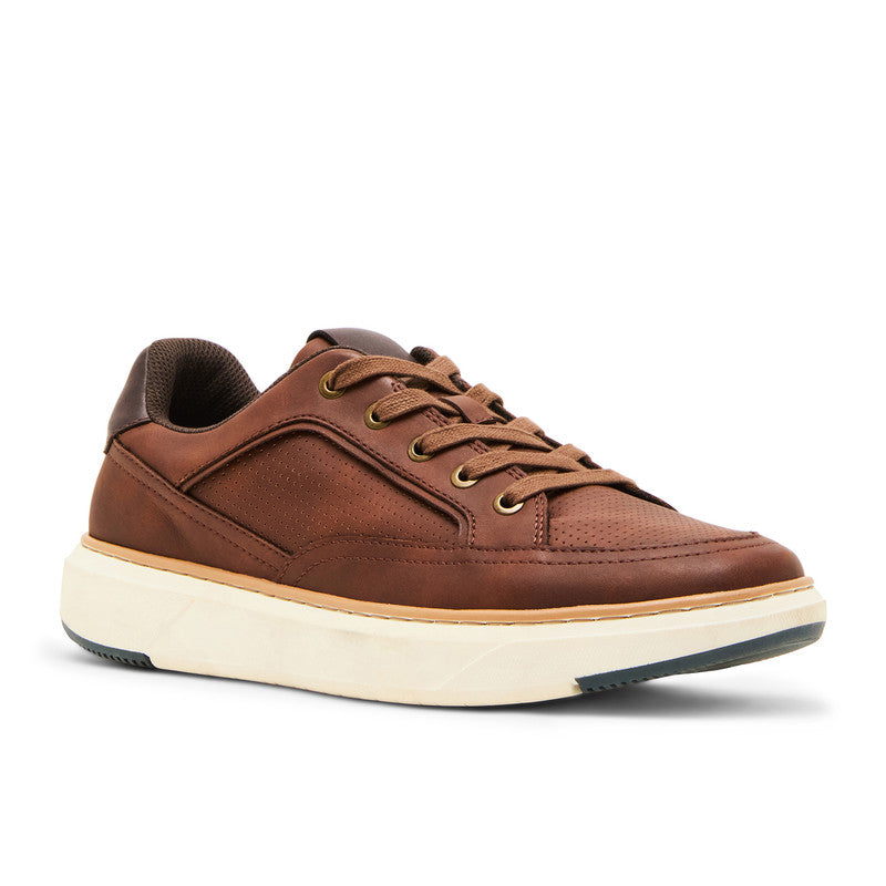 Steve Madden Mparcel Men's Cognac Lace-Up Shoes - side profile - view 2