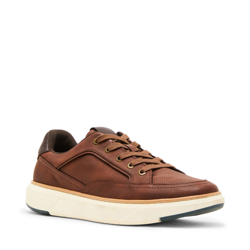 Steve Madden Mparcel Men's Cognac Lace-Up Shoes - opposite side profile - view 3