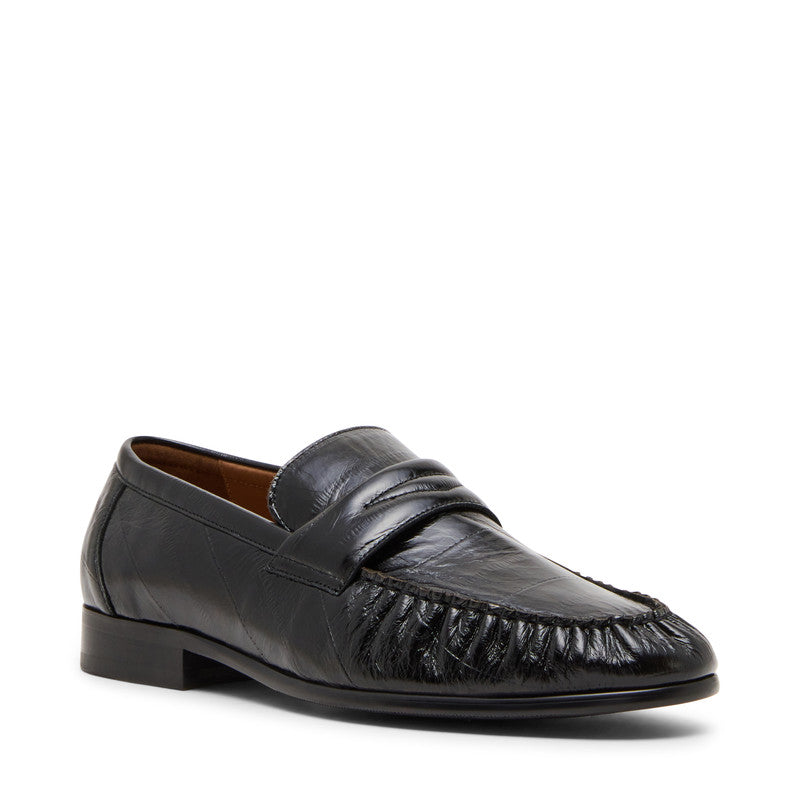 Passage C black leather loafers
