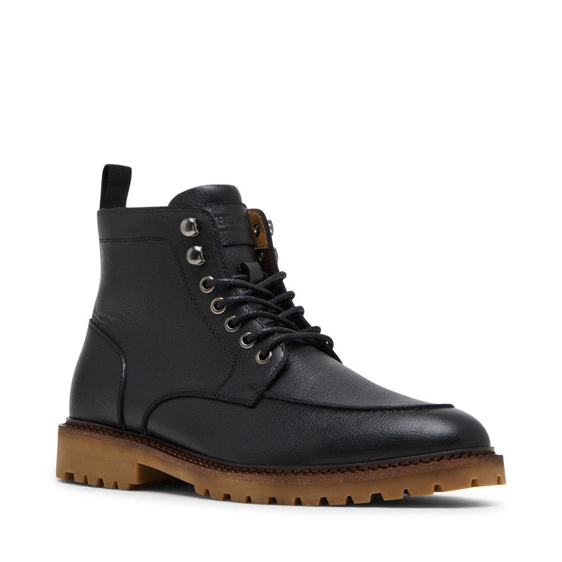 Patroane Black Leather Men's Chelsea Boots