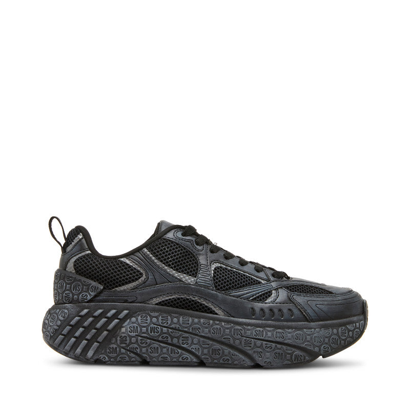 Previx N Black Men's Low-Top Lace-Up Sneakers - view 3