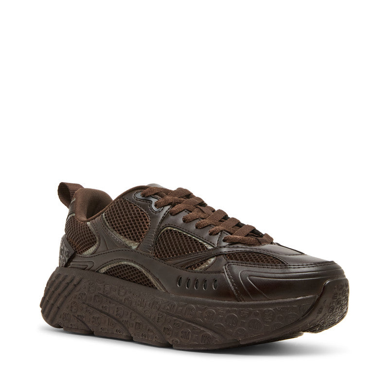 Previx N Brown Men's Low-Top Lace-Up Sneakers