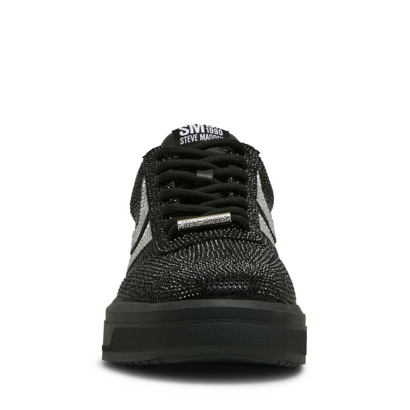 Ryvett Black Rhinestone Men's Low-Top Lace-Up Sneakers - view 2