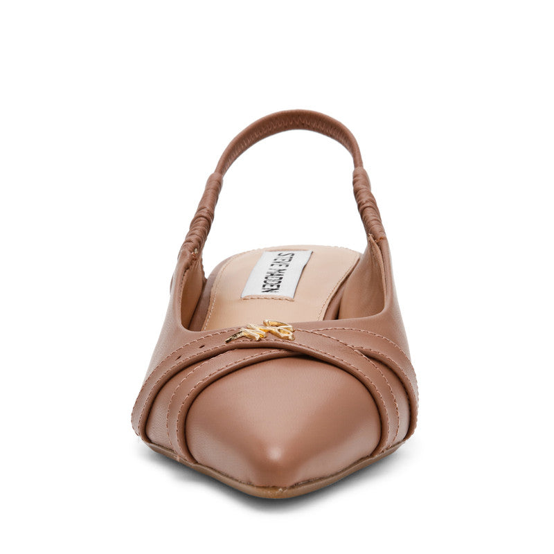 Arleen Women's Mocha Heeled Sandals MOCHA  LEA - view 2