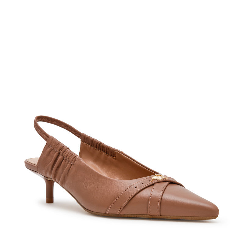 Arleen Women's Mocha Heeled Sandals MOCHA  LEA